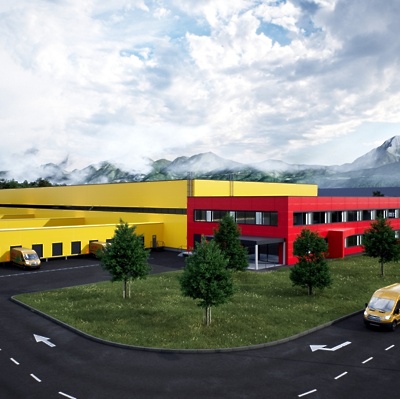 GIC GRADNJE: nov logistični center za DHL