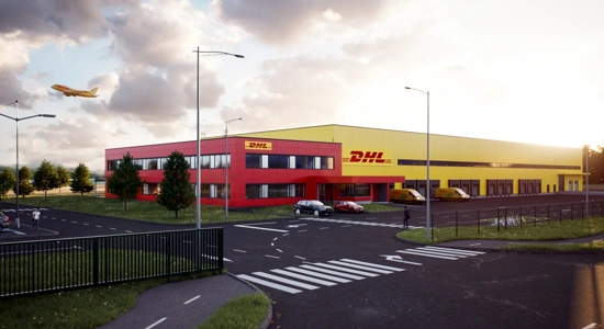 GIC GRADNJE: nov logistični center za DHL